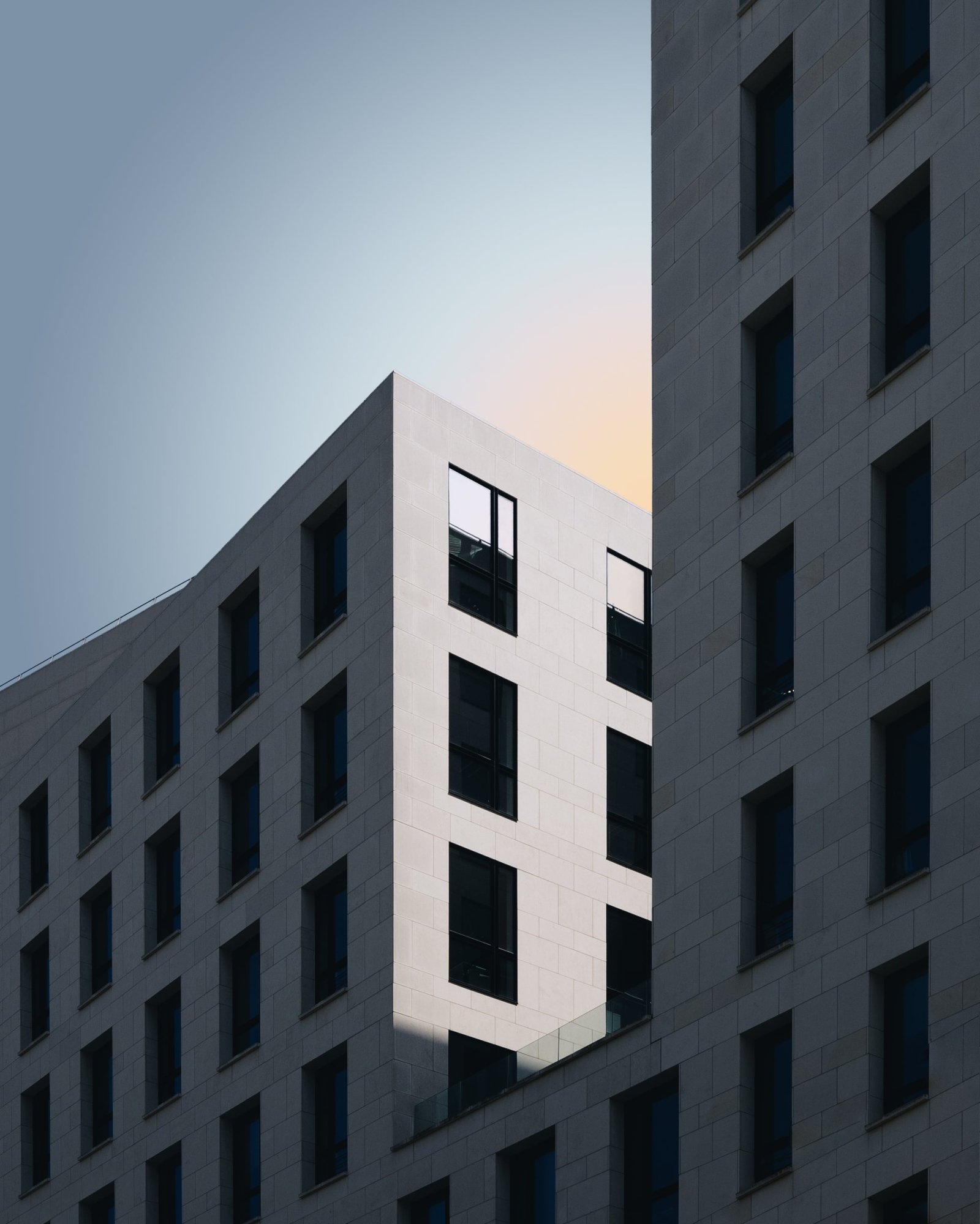 Modern residential building facade